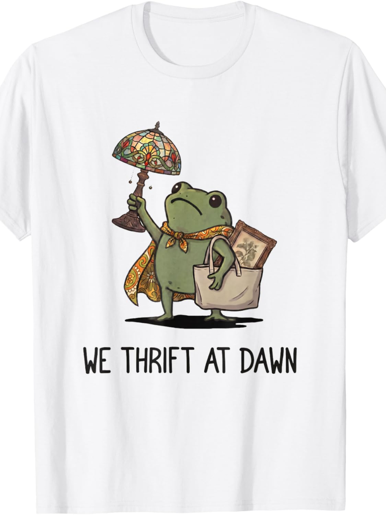Thrift Vintage Fashion Usa - We Thrift at Dawn ファニー・フロッグ・スリフティング ヴィンテージ・コレクターTシャツ