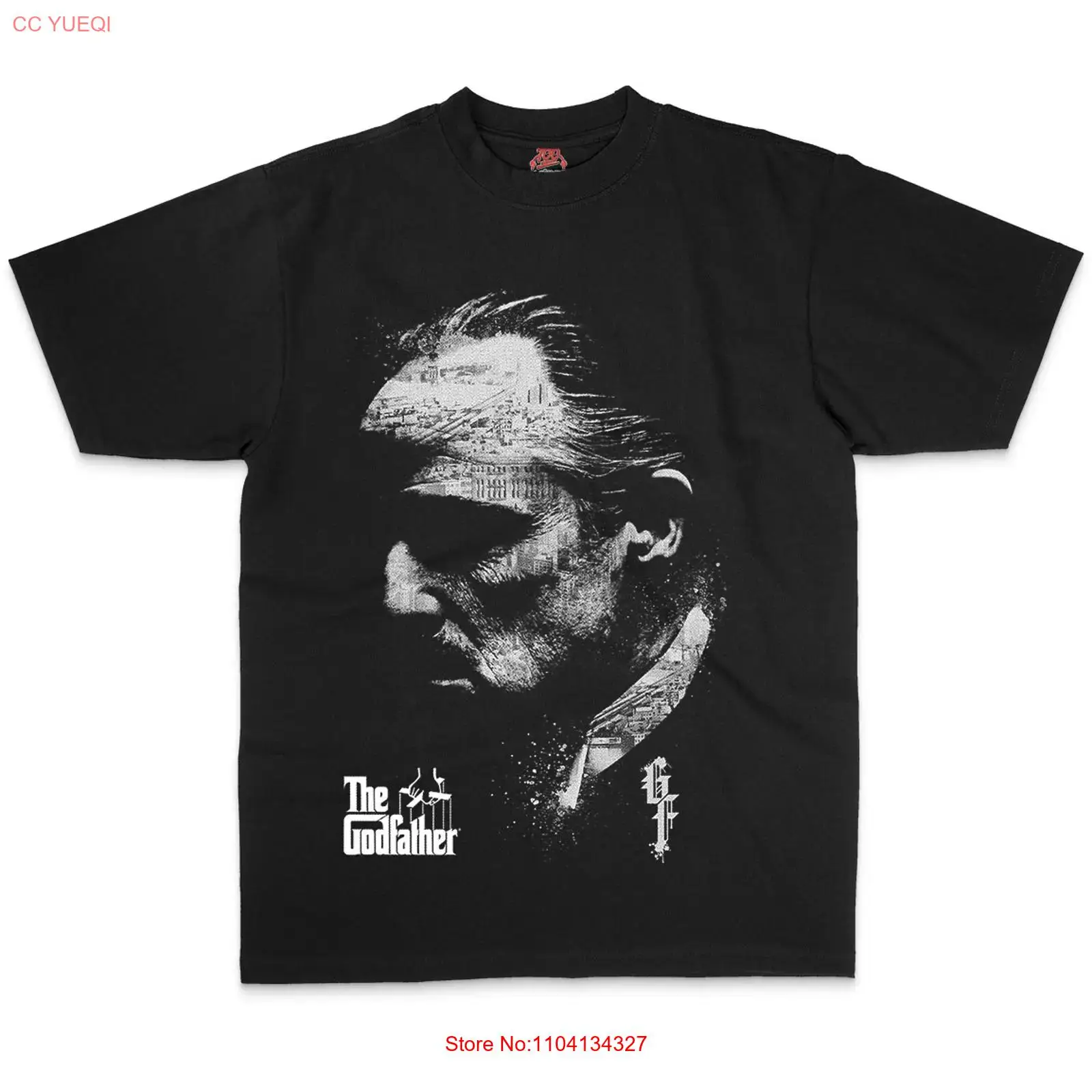 Vintage Fashion Knitwear - ゴッドファーザー Tシャツ ヴィンテージ ウォッシュ加工 カジュアル スタイリッシュ