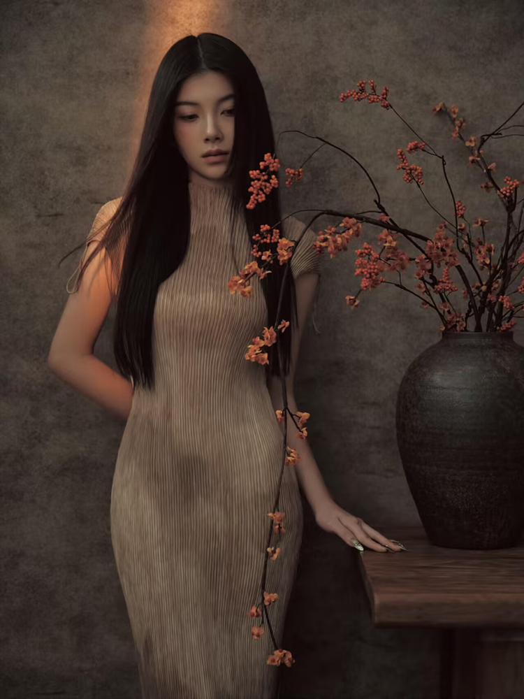 Vintage Fashion Photography - 新作2026中国風ポートレートアート写真撮影コスチュームスタジオアンビエントセンスヴィンテージ雰囲気感覚個性的ファッション