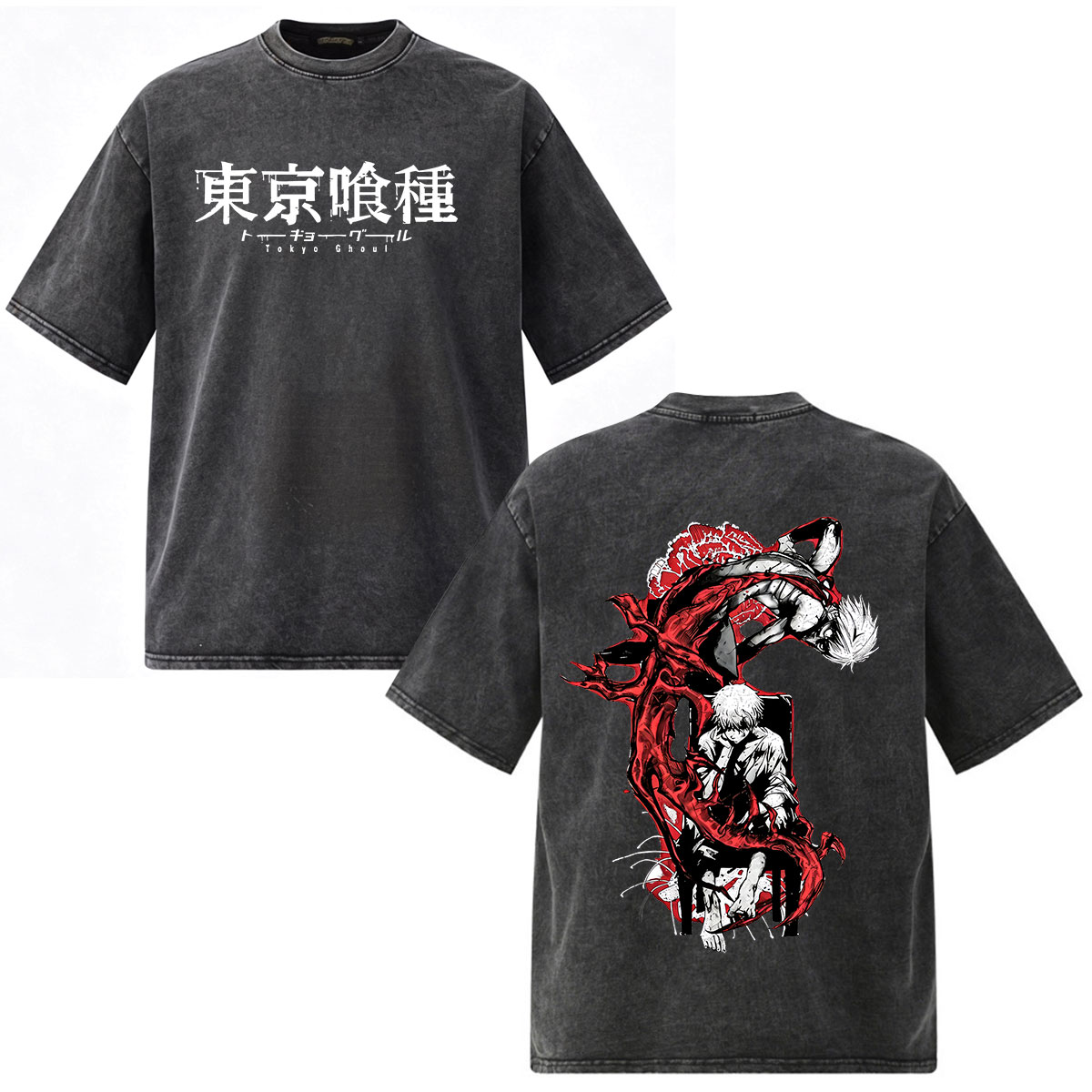 アニメ東京グールケンカネキ Tシャツ男性女性服ファッションヴ - Vintage Fashion Tokyo のレビューと価格