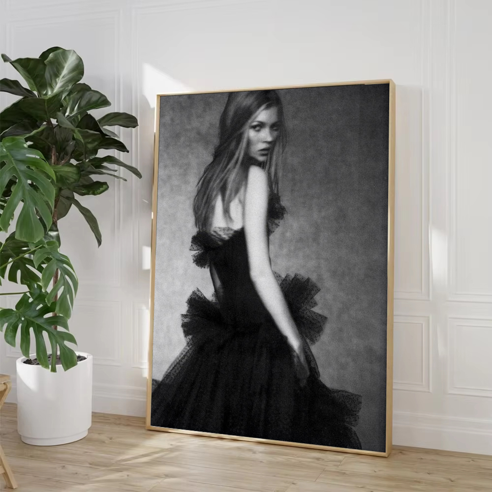 ヴィンテージレトロな写真ケイトモス喫煙ファッションアートポス - Vintage Fashion Photography のレビューと価格