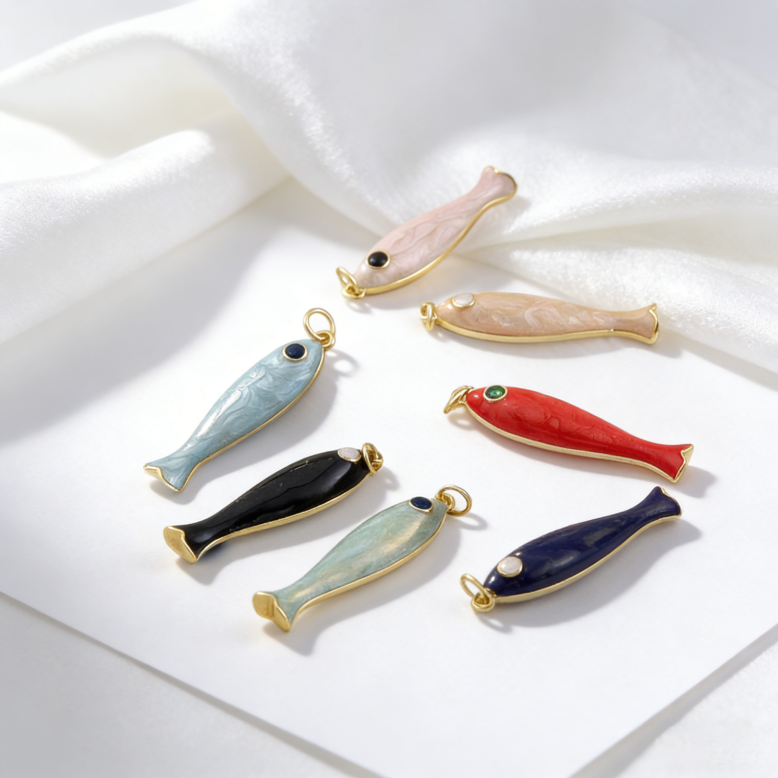 1PC 多色銅ヴィンテージスリムロングフィッシュタイニーペン - Vintage Fashion Earrings のレビューと価格