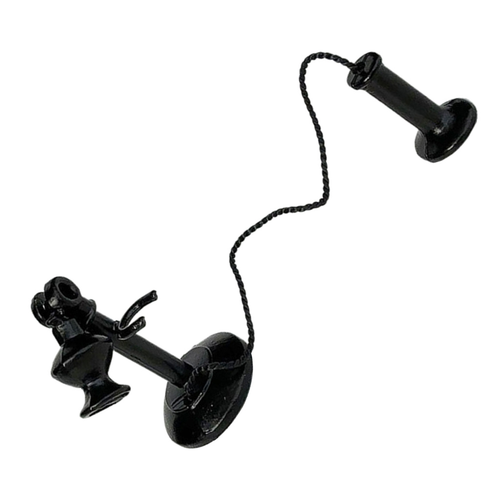 ヴィンテージ電話モデル：黒のレトロな鉄製ミニチュア燭台、ドー - Vintage Fashion Model のレビューと価格