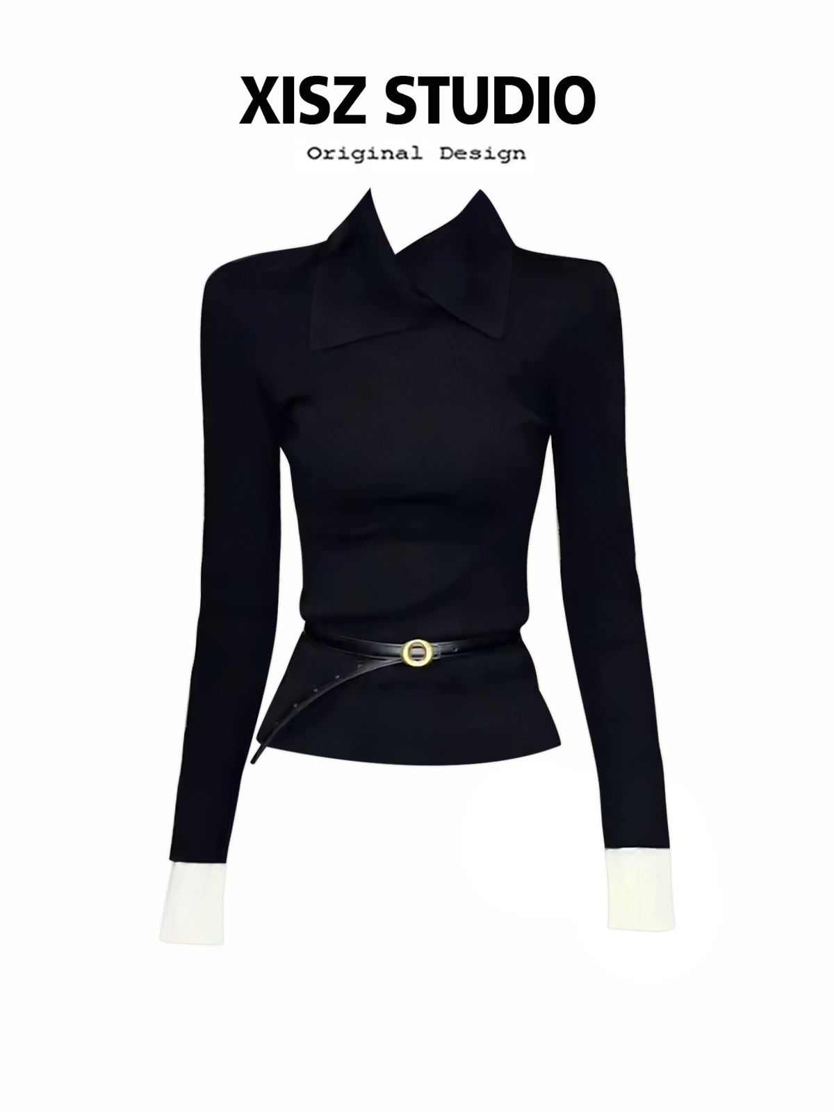 女性用ブラックゴシックTシャツ、原宿Y2K Tシャツトップ、 - Turtleneck Knit 90S のレビューと価格