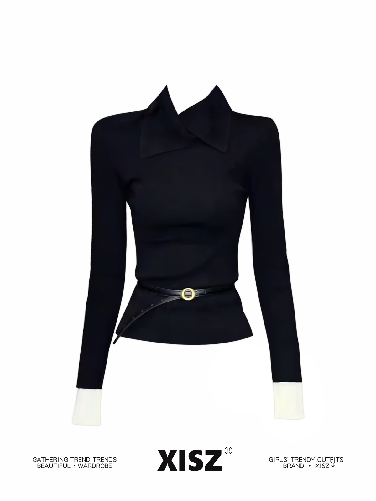 女性用ブラックゴシックTシャツ、原宿Y2K Tシャツトップ、 - Turtleneck Knit 90S のレビューと価格