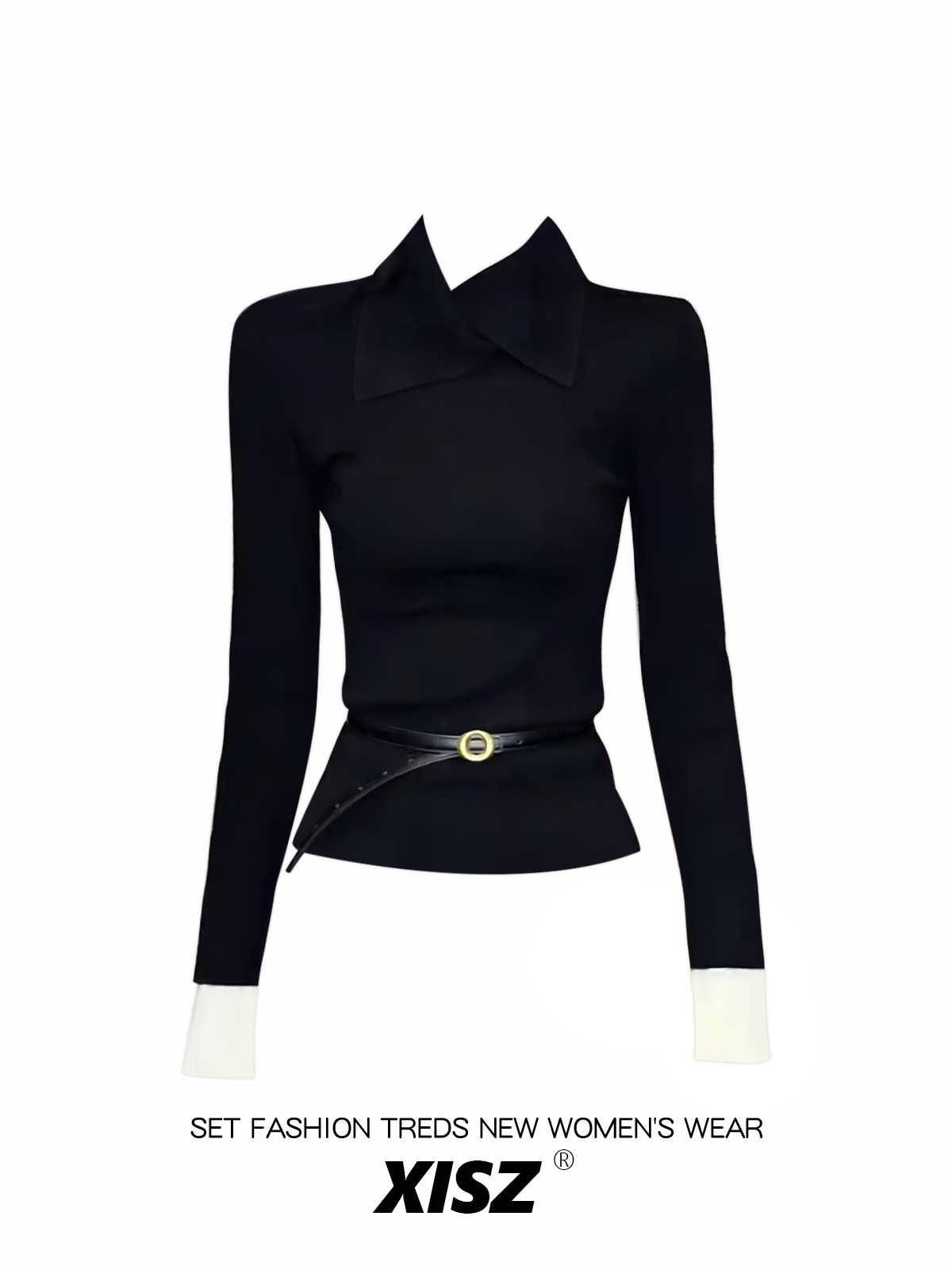 女性用ブラックゴシックTシャツ、原宿Y2K Tシャツトップ、 - Turtleneck Knit 90S のレビューと価格
