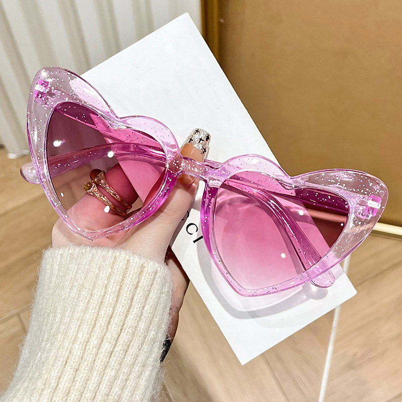 新しいヴィンテージレトロインスタグラムハート型透明ピンク光沢 - Vintage Fashion Instagram のレビューと価格